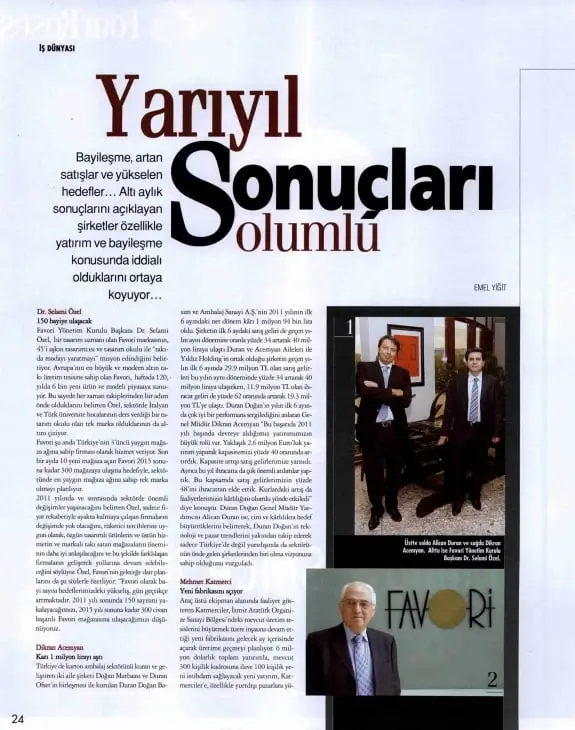 Haberin taranmış hali: İtalya'dan Fabrika Getirdi/Gentleman Dergisi