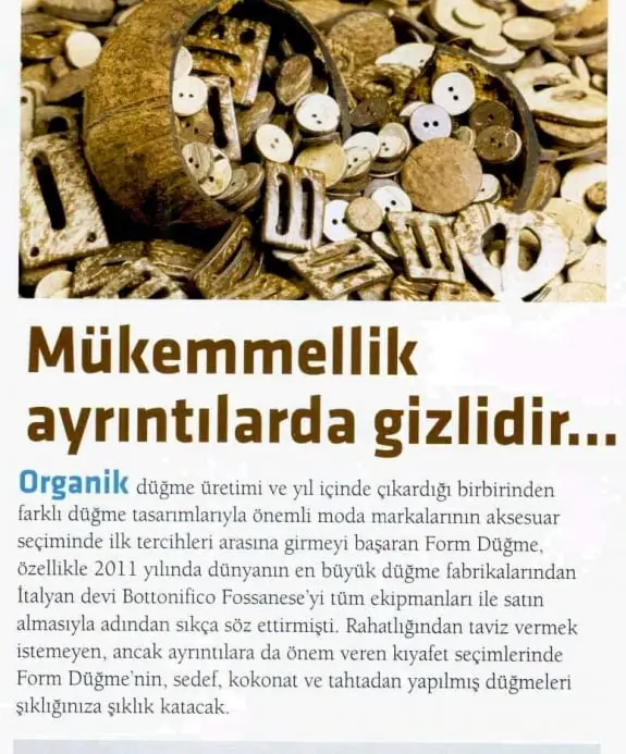 Haberin taranmış hali: Mükemmellik Ayrıntılarda Gizlidir / Hedef Dergisi