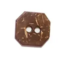 Article KK00131: an octagonal two-hole coconut button