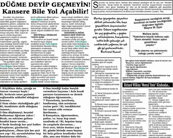 Haberin taranmış hali: Düğme Deyip Geçmeyin! / Edirne Haber Gazetesi