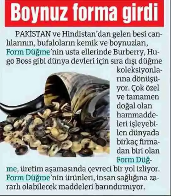 Haberin taranmış hali: Boynuz Form'a Girdi/Hürriyet İzmir