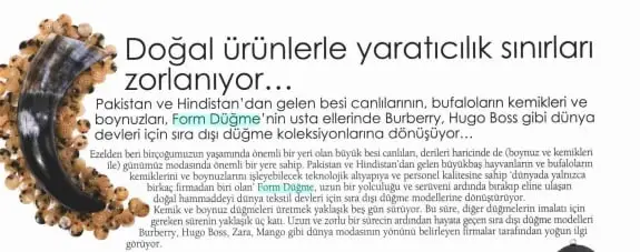 Haberin taranmış hali: Doğal Ürünlerle Yaratıcılık Sınıraları Zorlanıyor / Incity Dergisi