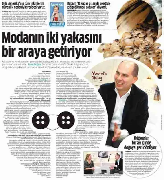 Haberin taranmış hali: Modanın İki Yakasını Biraraya Getiriyor/ Star Gazetesi